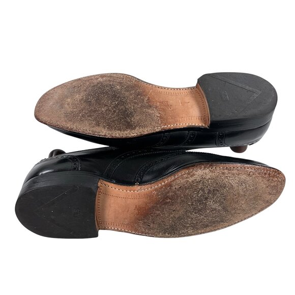 Allen Edmonds Ashland Wingtip Derby Dress Shoes Mens Size 10.5 D Black Leather - Picture 7 of 11